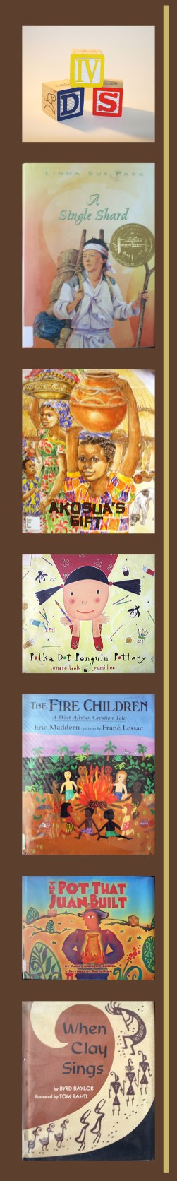 bookmark strip DIVS Children's Books on Ceramics